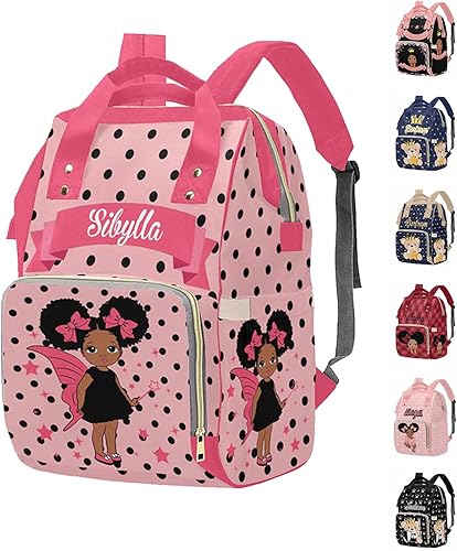M YESCUSTOM Bolsa de pañales personalizada para bebés para mujeres y hombres, bolsas de lactancia personalizadas para mamá, Bolso-43, Grande,