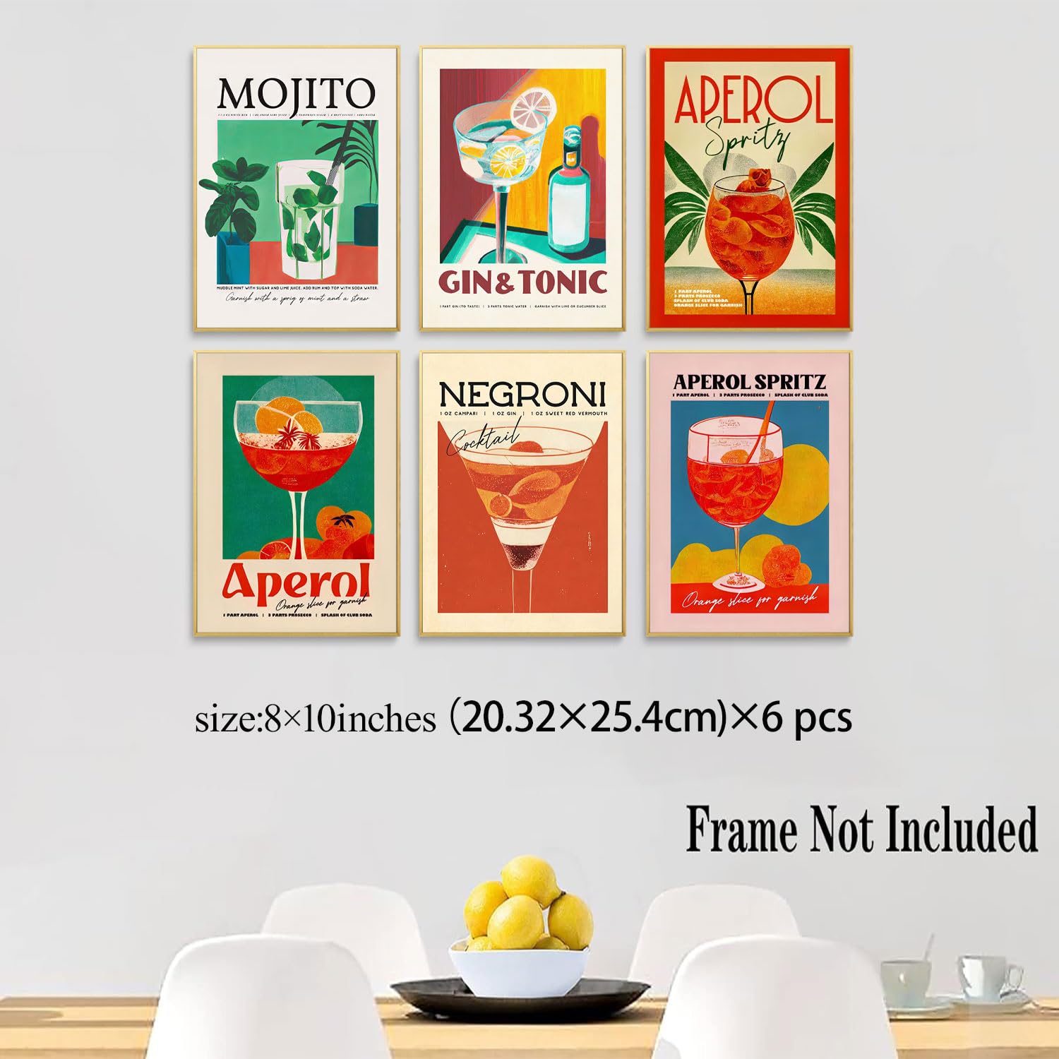 Amazon.co.jp: Fetyiu ビンテージカクテルポスター - バーカート