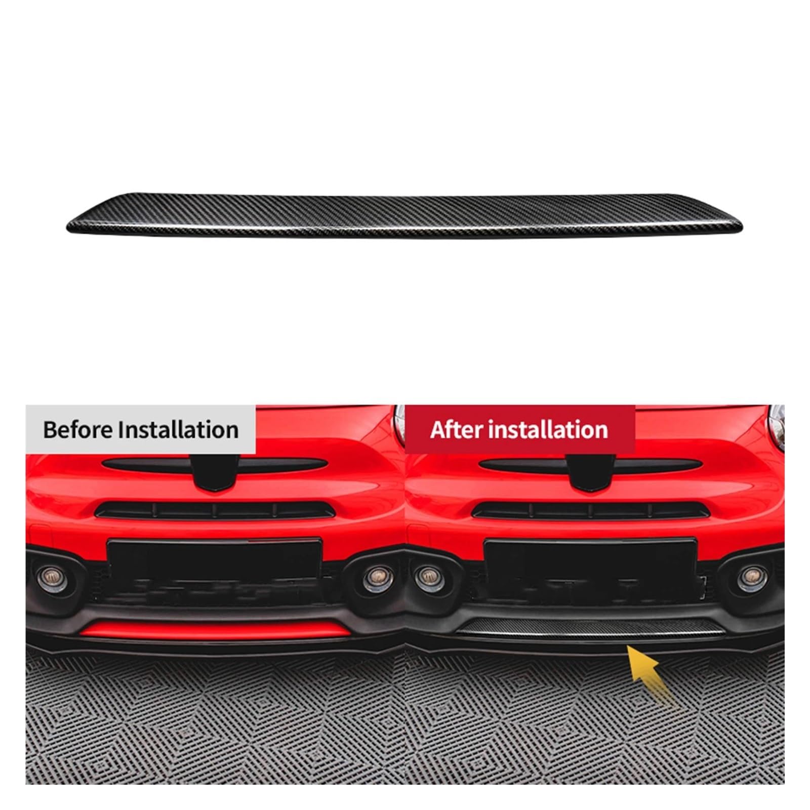 Amazon | フロント バンパー リップ スポイラー フィアット500