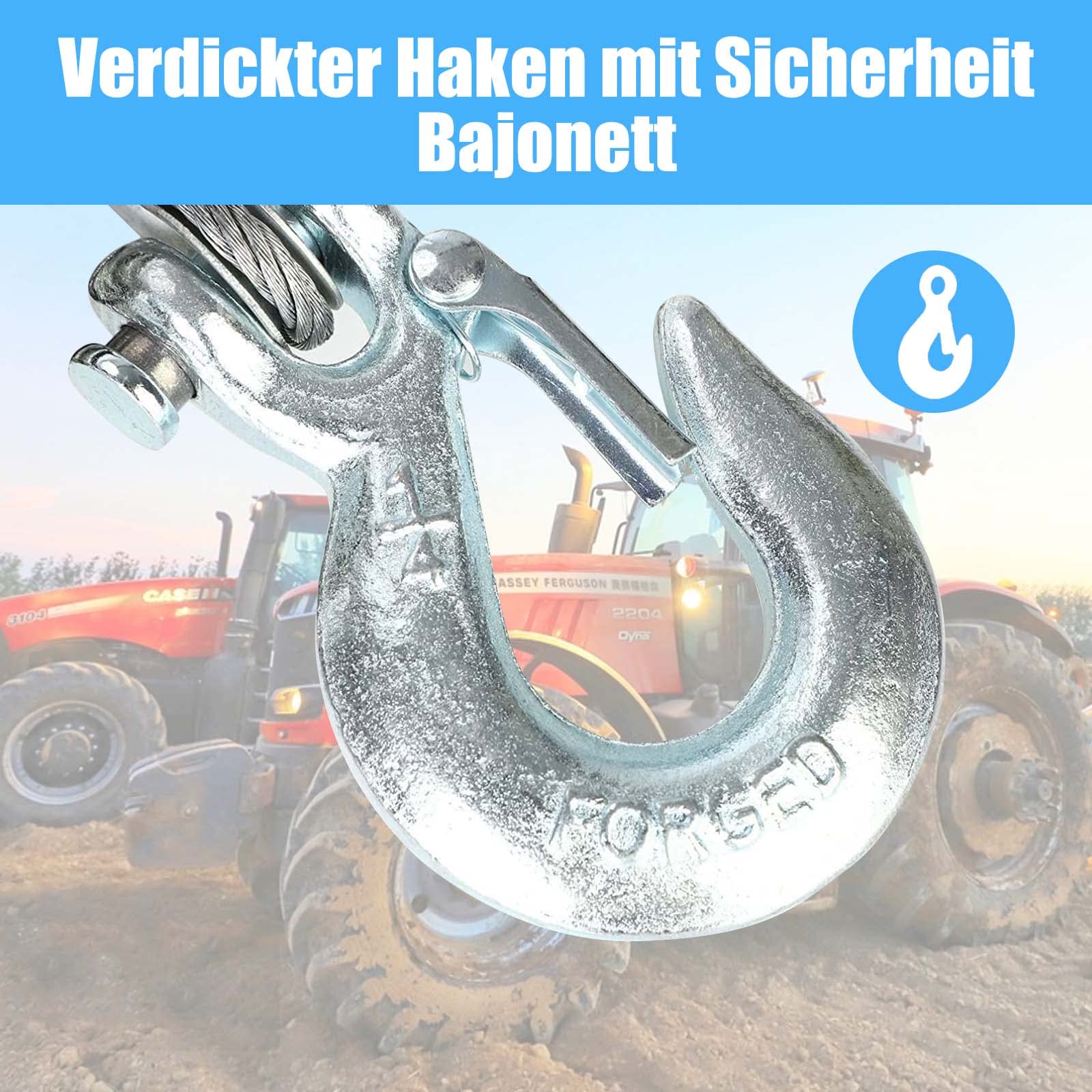 Trintion Elektrische Seilwinde 12V 4000lbs 1818kg mit Funkfernbedienung und Handschalter Hebezug für Quad Boot ATV