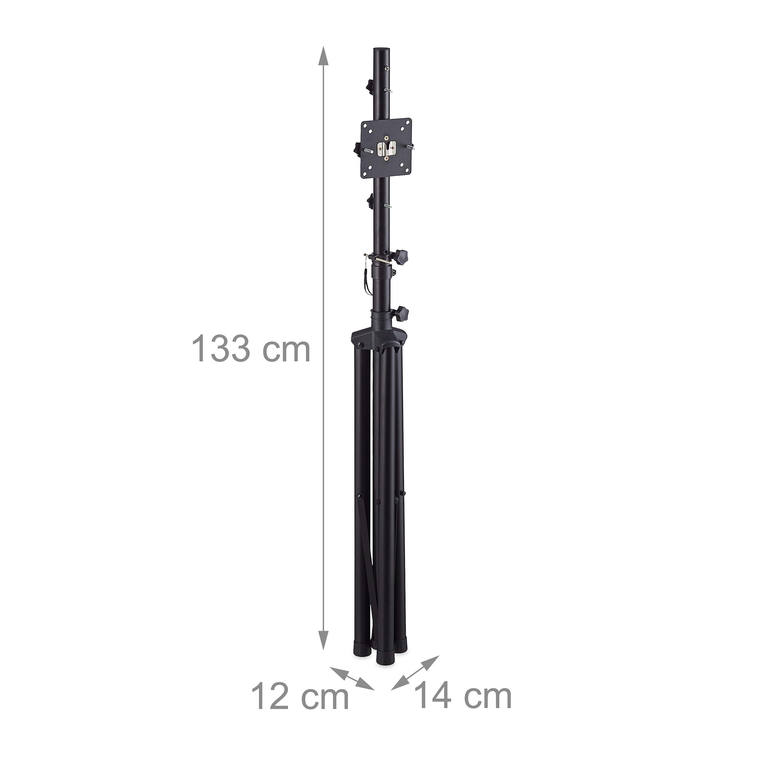 Relaxdays Unisex Erwachsene Dartständer Relaxdays Dartst nder für Dartscheibe mobil h henverstellbar Dart Dreibein Eisen HBT 195 x, schwarz, 1 St ck EU