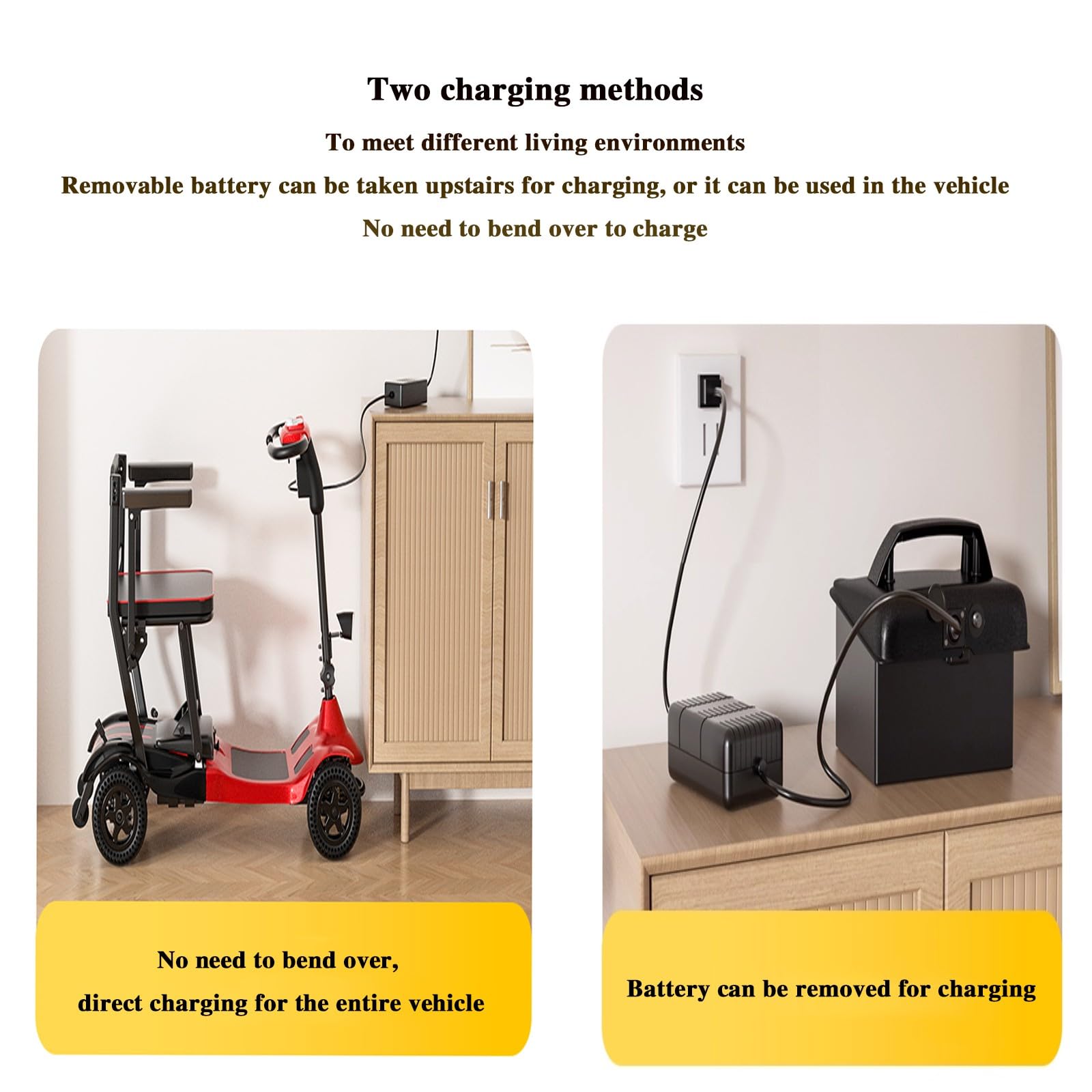 Véhicule Électrique Pliable Ultra Léger À Quatre Roues, Conçu Spécifiquement pour Les Personnes Âgées, Véhicule Électrique À Assistance Électrique, Scooter De Voyage Et De Mobilité.