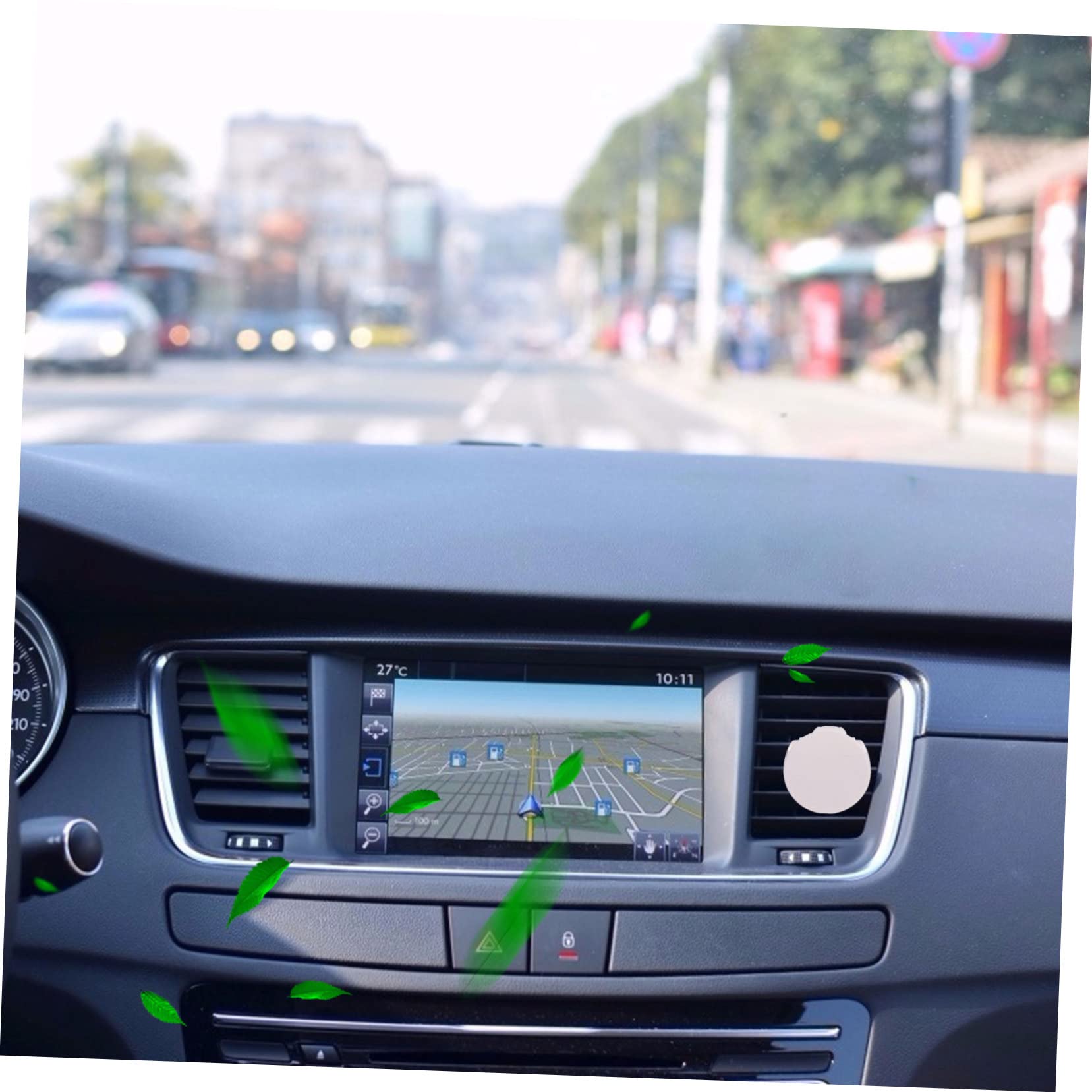 Clip per Bocchetta di Ventilazione Auto in Metallo e Plastica 100 Pezzi | Bianco, Installazione Facile, Non Sbiadisce, per Decorare L'auto, Fai da Te