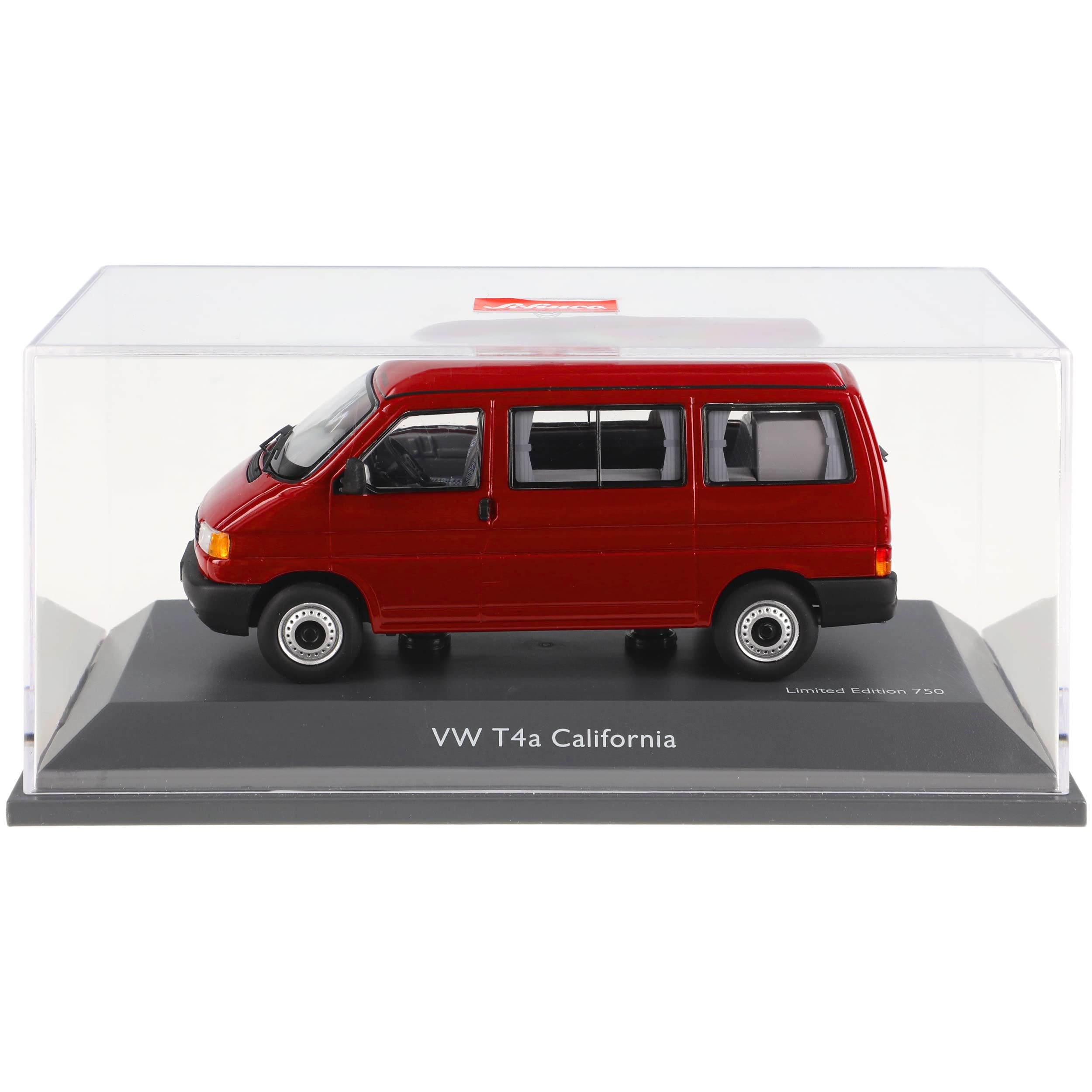 V*W T4 a Californ. Personen Transporter Rot 1990-2003 1/43 Modell Auto
