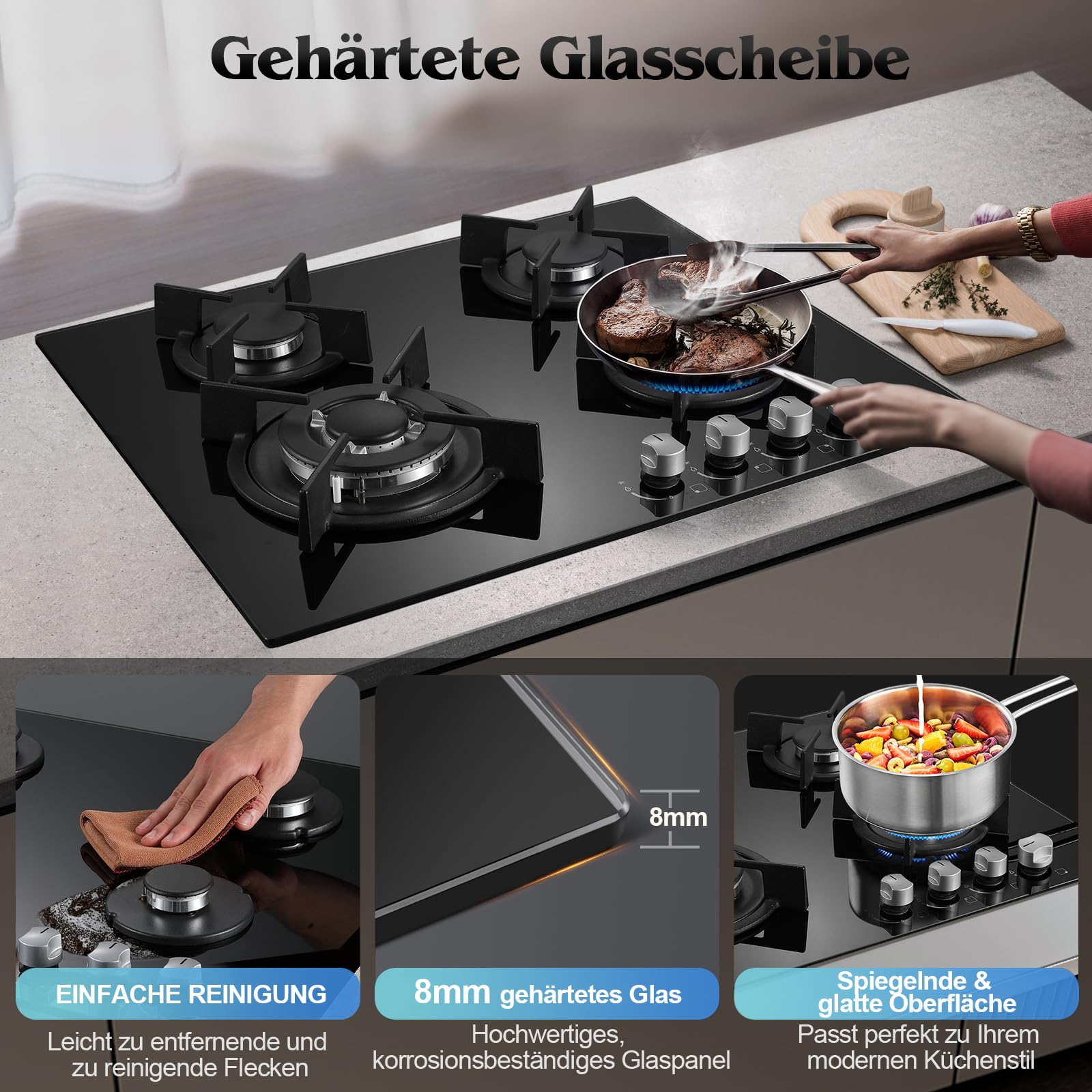 TopStrong Gaskochfeld 4 Flammig – Bild 2