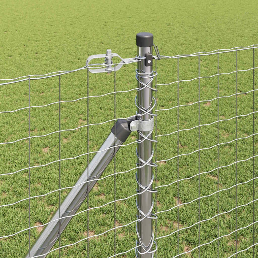 Generisch Ogrodzenie ogrodowe, metalowe, odporne na warunki atmosferyczne i malowane proszkowo, stabilna ochrona przed wzrokiem na taras, podwórko i do obszarów ogrodowych (stal galwanizowana, 10 x