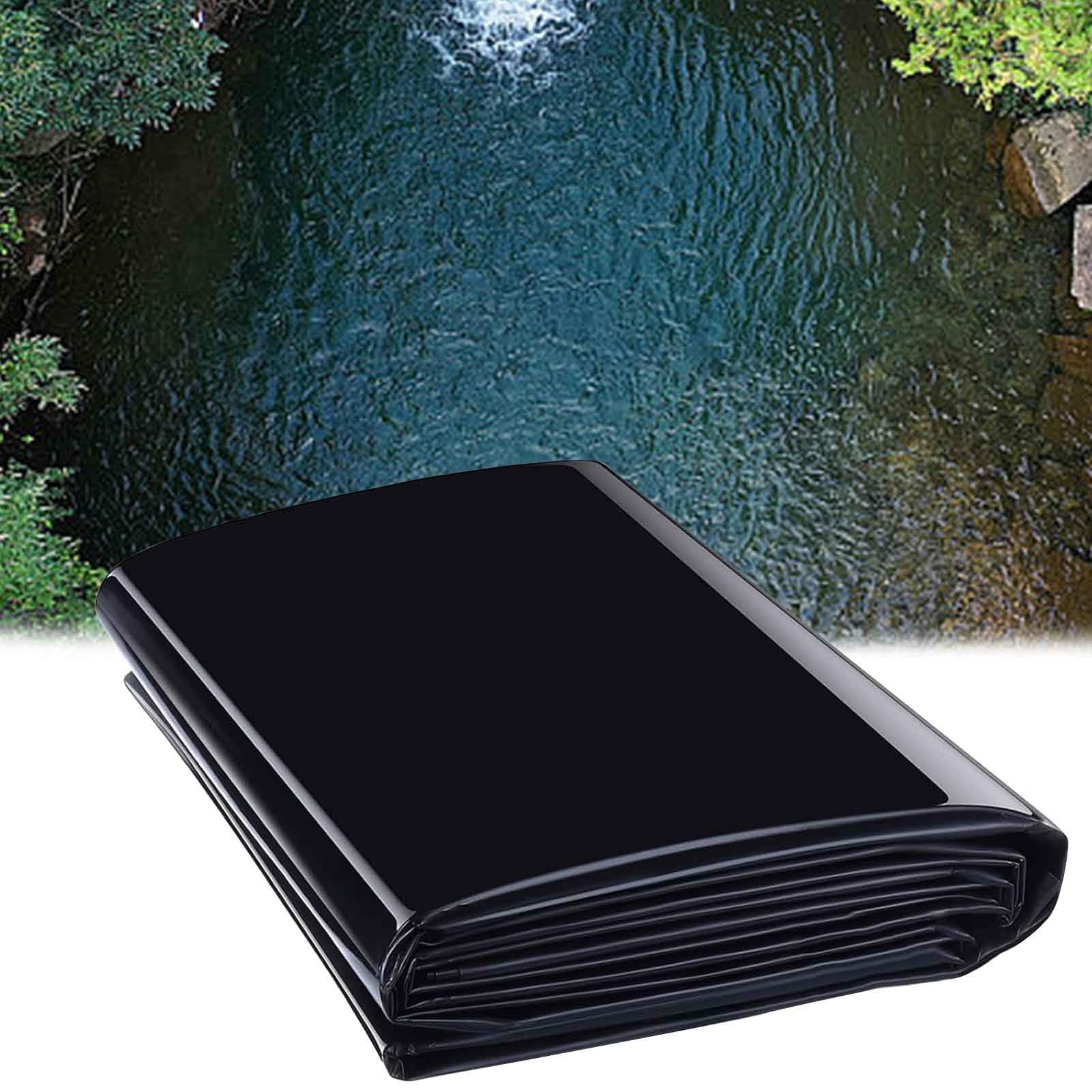 Bâche de bassin noire en PEHD 6x12m pour grand bassin extérieur à poissons et carpes koï