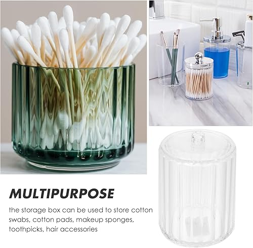 Miniatura 5 de EXCEART Almohadillas de algodón Soporte para hisopos de algodón Dispensador de almohadilla de algodón Estuche de almacenamiento de hisopos de