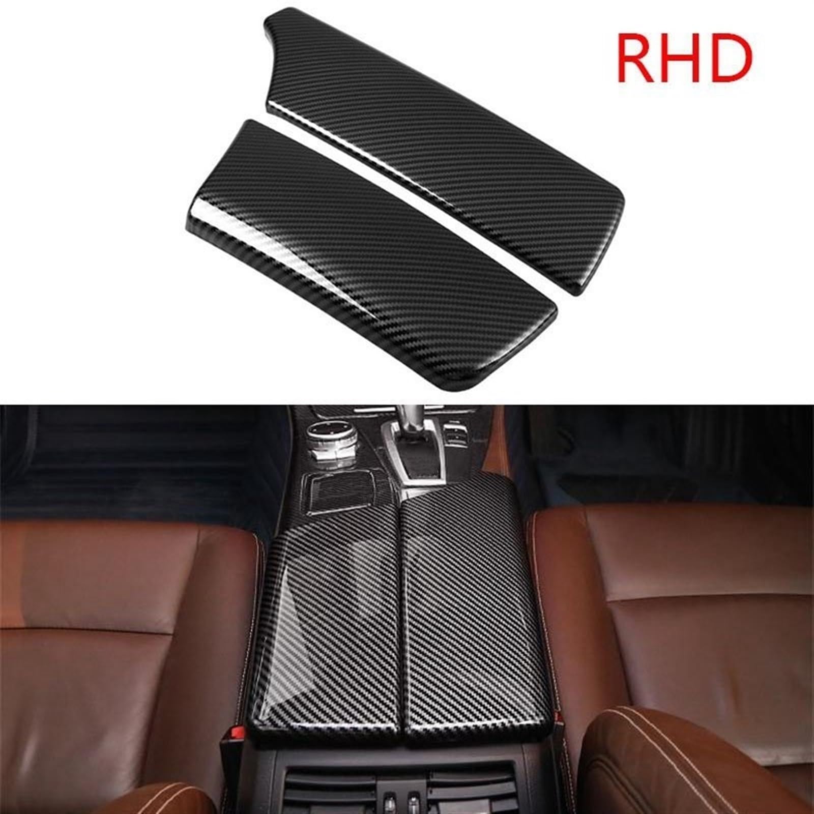 Mittelkonsolen-Organizer für Autos Für BMW 5 Series F10 F18 2011-2017 RHD Auto Armlehne Box Panel Abdeckung Trim Center Konsole Dekoration Aufkleber