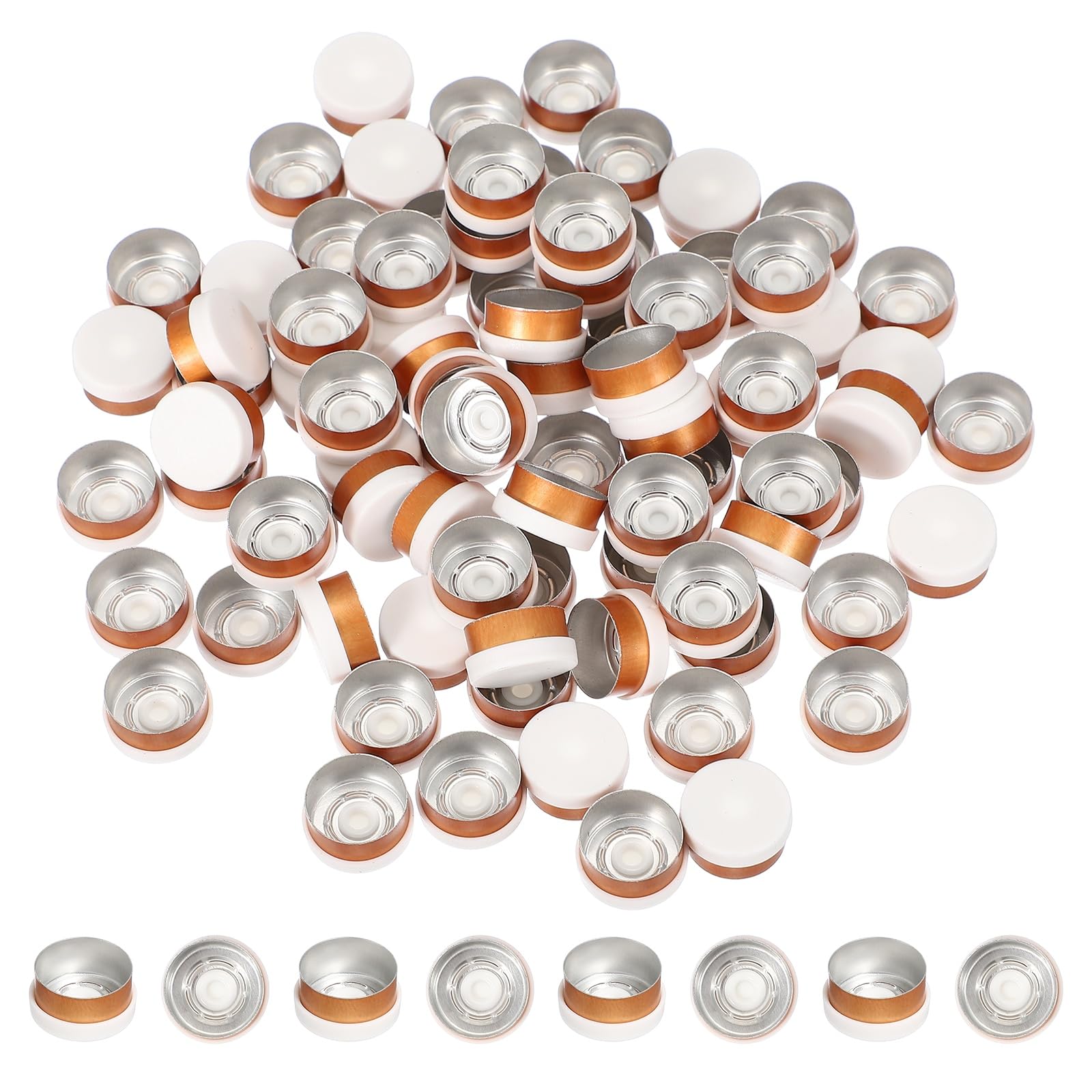 PATIKIL 20mm Aluminum Plastic Vial Top Caps Seals 250 Pcs Green — Amazon image 8