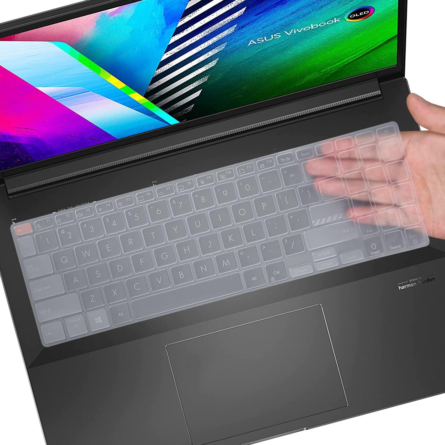 Saco Laptop Keyboard Protector Cover Compatible for ASUS Vivobook S15 OLED 15.6 Inch Thin and Light Laptop S3502ZA-L502WS - Black (B0CR7JCH6S) Amazon Price History, Amazon Price Tracker