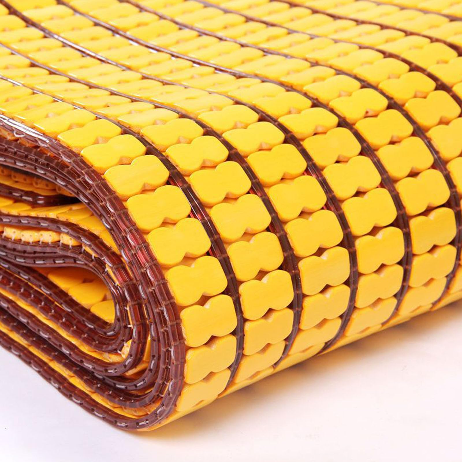 Tapis de Bambou,Nattes de Couchage d'été,Tapis de Mahjong Pliable,Matelas en Bambou,Canapé Cool Coussin,Lisse Pas De Bavure,pour Chambre à Coucher Salon Canapé Lit (60x120cm)