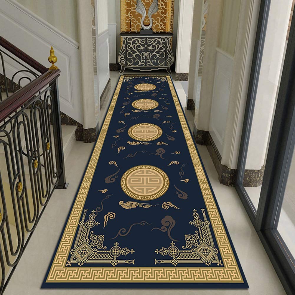 ZXL 60 cm/80 cm/100 cm/120 cm szerokości tradycyjnego dywanu, antypoślizgowy dywan do przedpokoju, można prać w pralce, łatwy do czyszczenia (rozmiar: 120 x 300 cm)