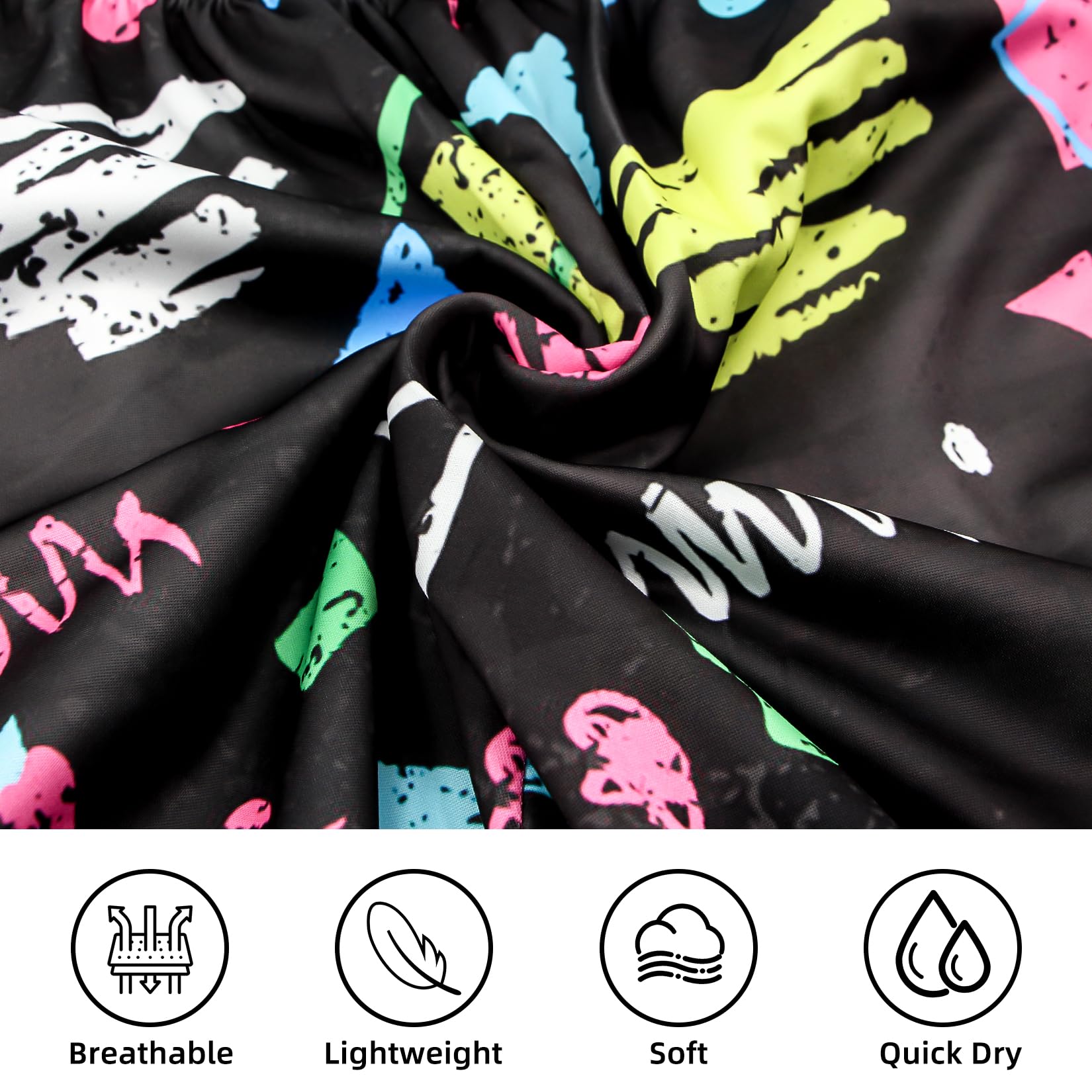 Pantalones Deportivos para Hombre de los años 80 y 90, Divertidos, para Entrenamiento, Correr, Estilo Retro, con Bolsillos, Negro -, L