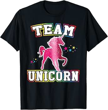 Amazon.com: Team Unicorn T-Shirt T-Shirt : Clothing, Shoes