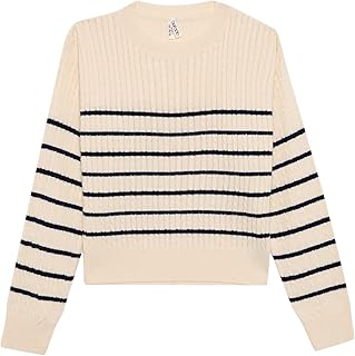 DeFacto girls Regular Fit Crew Neck Long Sleeve Tricot B1702A8 Pullover Sweater