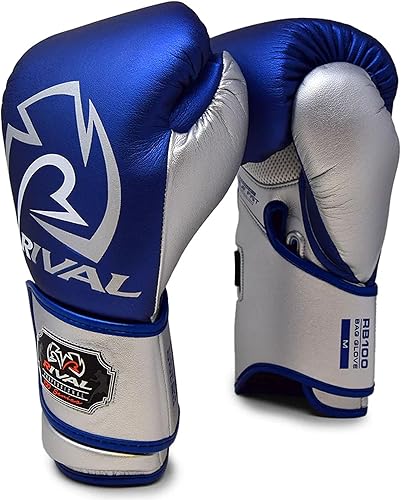 Miniatura 3 de RIVAL Boxing RB100 - Guantes profesionales para bolsa, 0.236 in de acolchado D30, microfibra hecha a mano, innovador sistema de bloqueo de muñeca 3