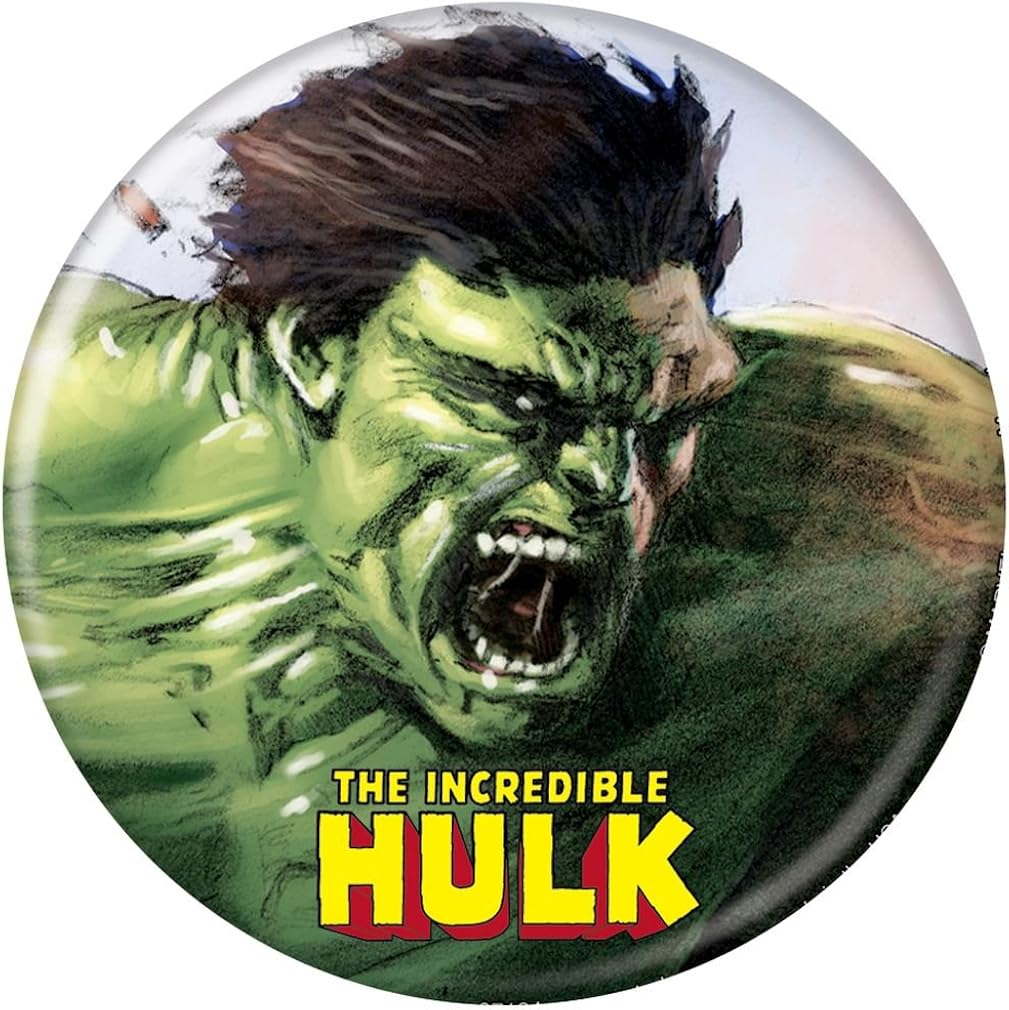 Ata-Boy Marvel Comics The Incredible Hulk 3-inch Big Collectible Button : Clothing, Shoes & Jewelry