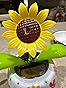Solar Dancing Flowers, Dancing Sunflower, Bee Flower Solar Powered Swinging Toys, Cute Solar Power Flip Flap Flower Insect For Car Decoration, Dancing Flower Toy Shaking Head Car Ornaments For Car
