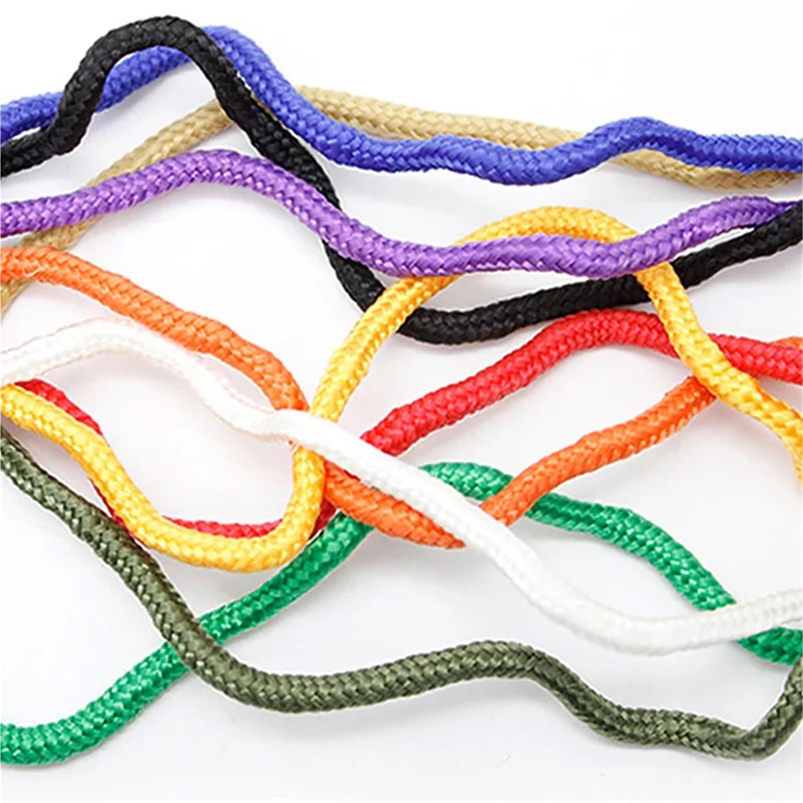 Corde en nylon tressé et polypropylène robuste pour escalade, bateau, yacht, voile, corde à linge, corde à linge, décoration (10 couleurs) (H, 8 mm) - 20 m