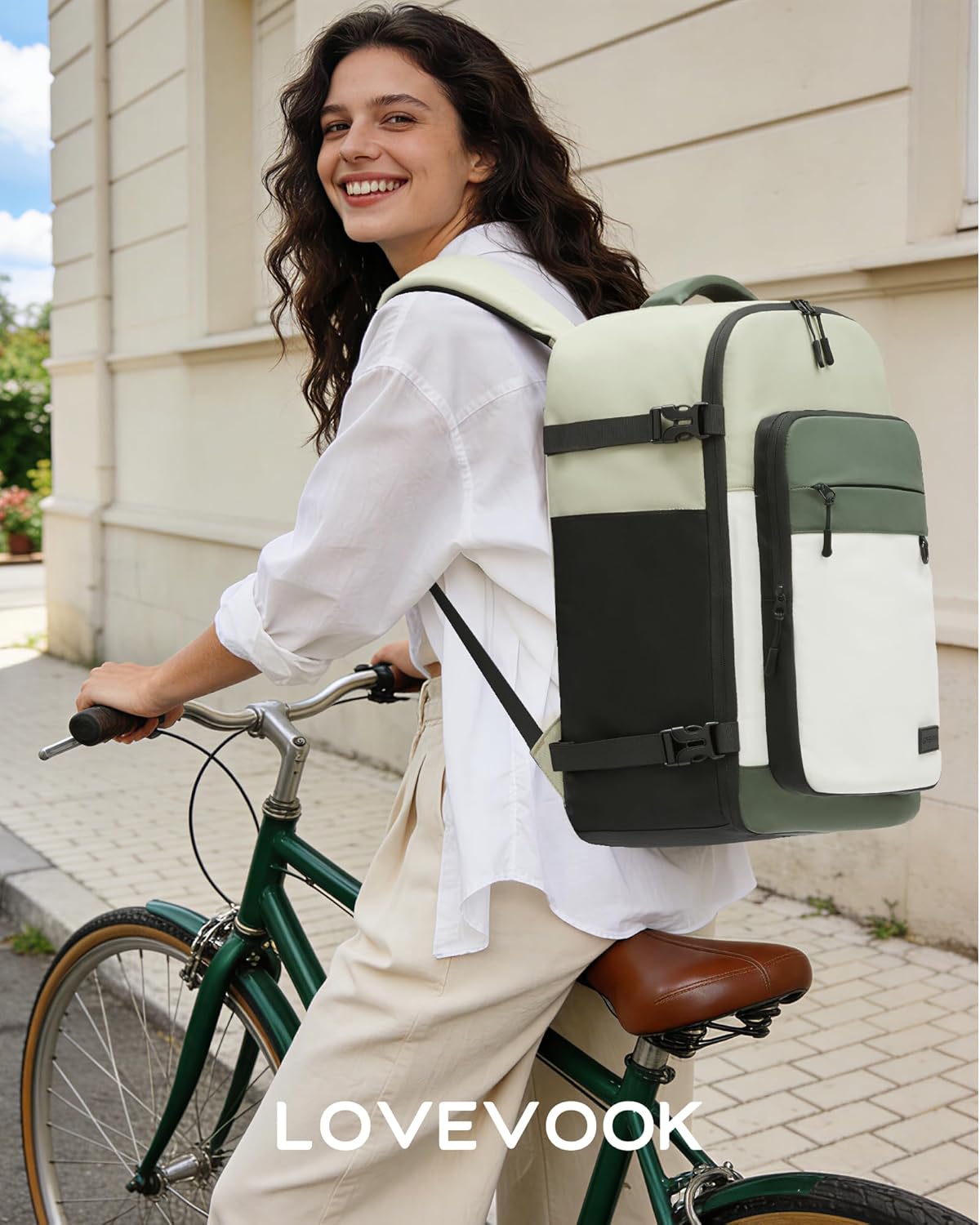 LOVEVOOK Travel Backpack for Women & Men, 40L Large Airline Approved Carry on Backpack for Travel, TSA Personal Item Travel Bag with 3 Packing Cubes, Waterproof Travel Essentials Bag fits 17" Laptop - Image 7