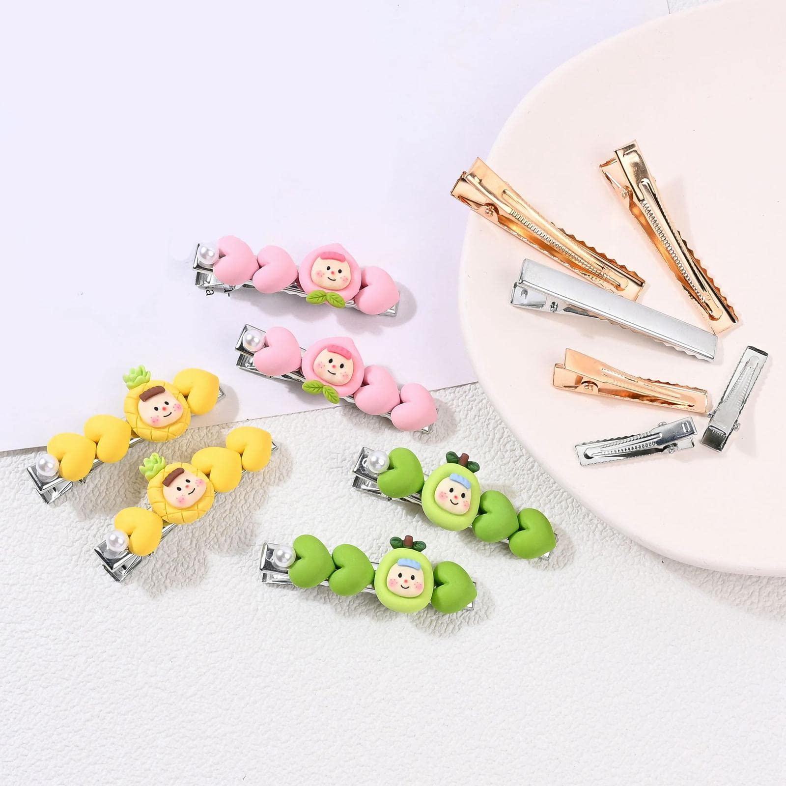 Fermagli A Coccodrillo Metallo 4 Misze Per Fai Da Te – 80 Pezzi Oro E Argento Per Accessori Capelli Unici - 5