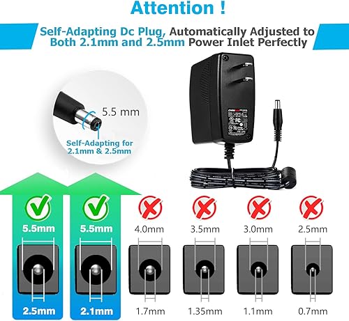 Miniatura 2 de Chanzon Adaptador de conmutación de CA y CC de 12 V, 3 A, 36 W, transformador de convertidor de verrugas de pared de 12 voltios y 3 amperios,