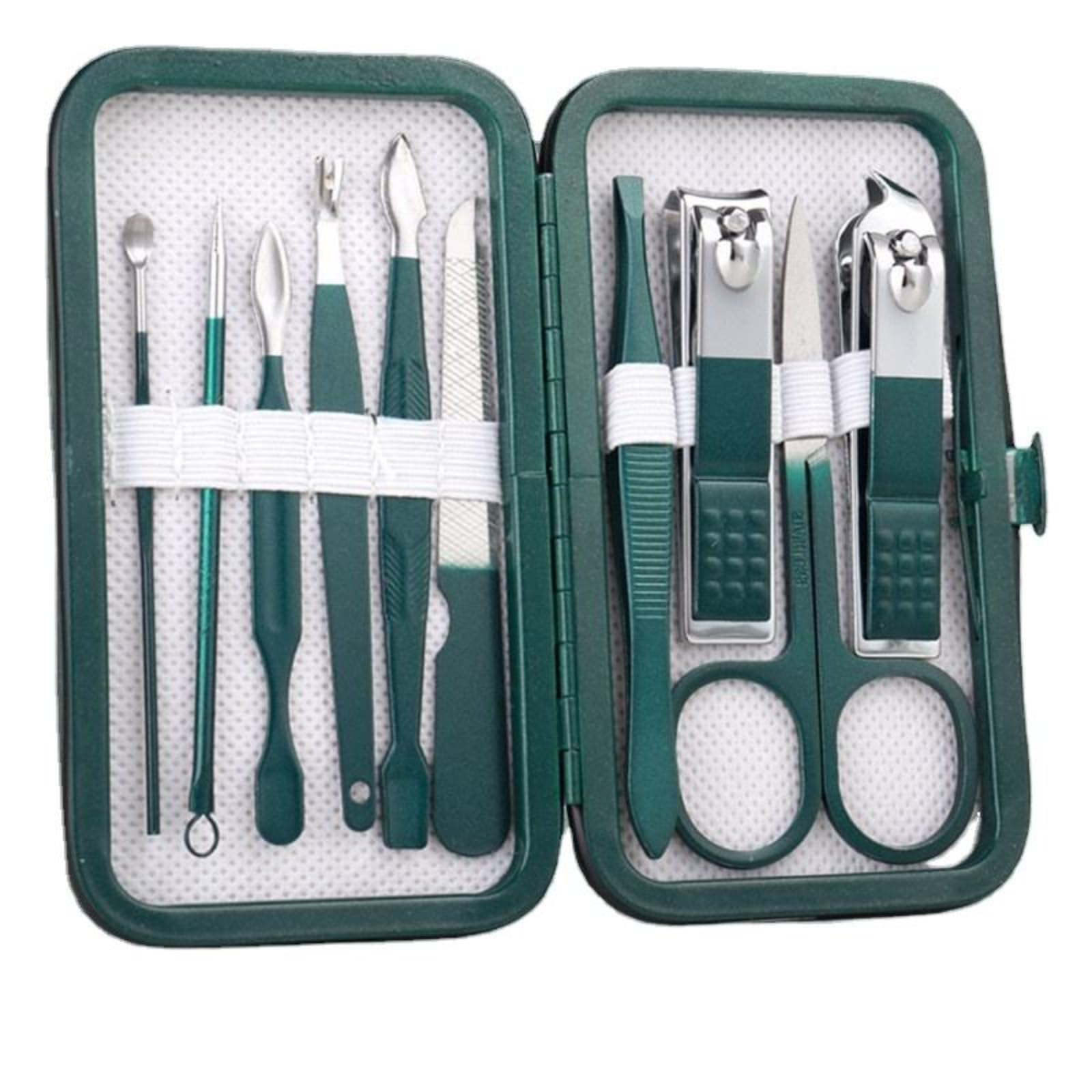 10PCS Nail Clippers Set Fingernail and Toenail Clipper Cutters Manicure Pedicure Kit Stainless Steel Professional Grooming Kits Nail