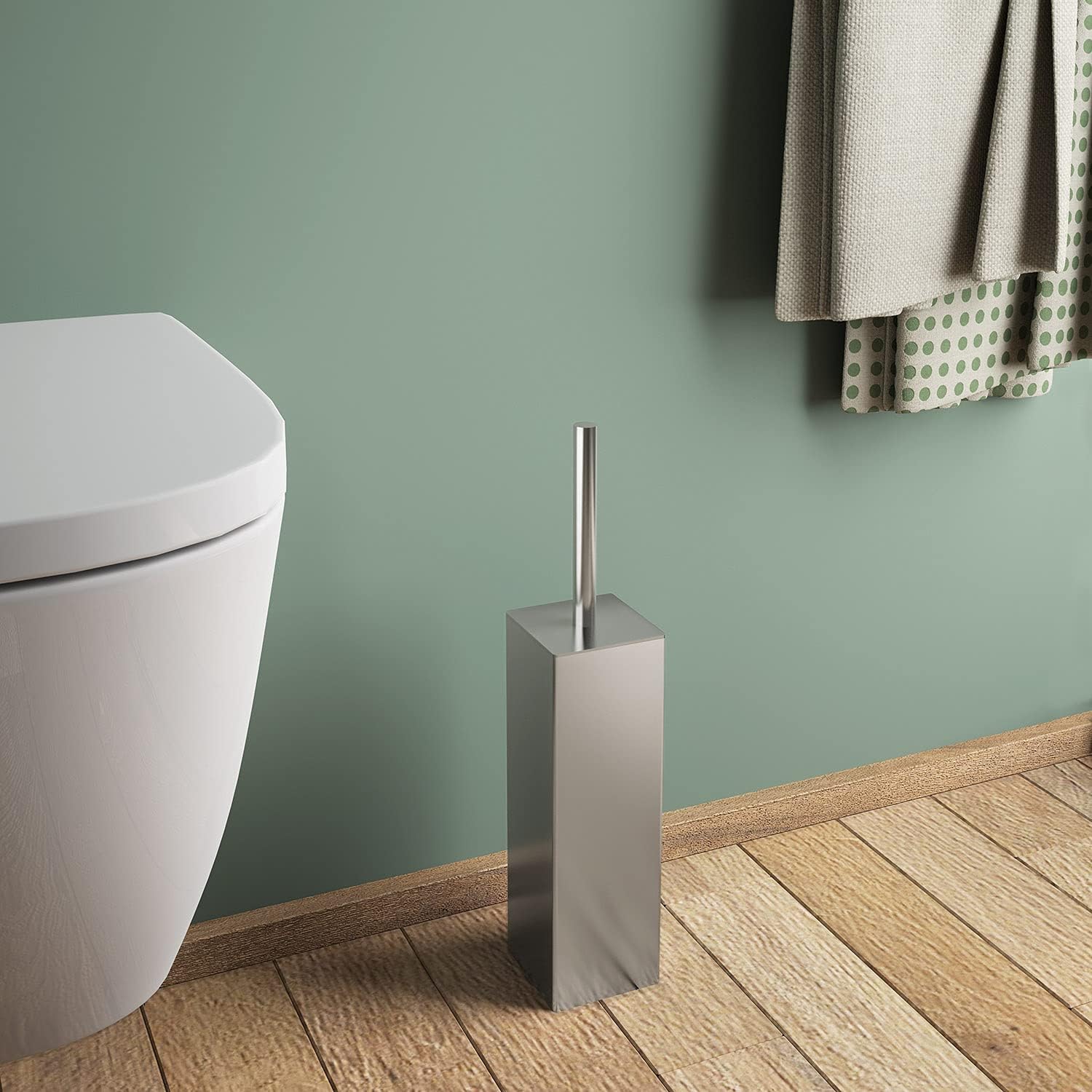 Gedy Ulysses, Measurements and Weight: 39,7X8,1X8,1 CM & 1,5 kg, Toilet Made of Brass, Bathroom Brush Design by R&D, 2 Years Warranty, Chrome-Plated, Unica