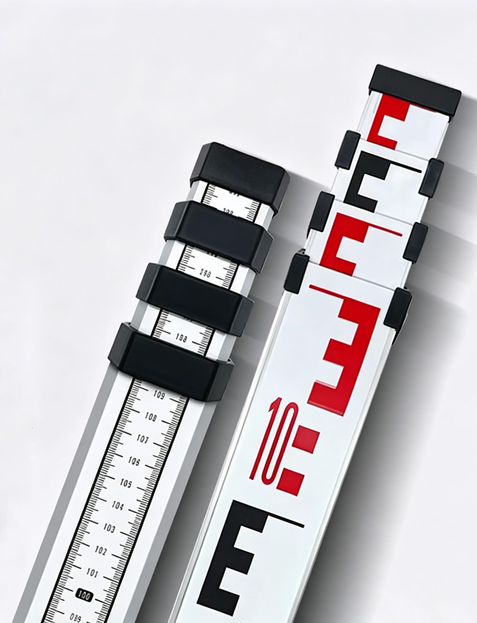 Varilla Alum 3,5,7,10 Metros, Escala 1mm para Topografía y Nivelación