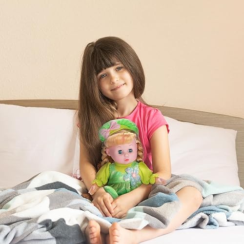 Miniatura 4 de Muñeca de bebé realista de 14 pulgadas, muñeca de bebé de silicona suave con ojos abiertos y cerrados, muñeca de bebé Reborn para niñas de más de 3