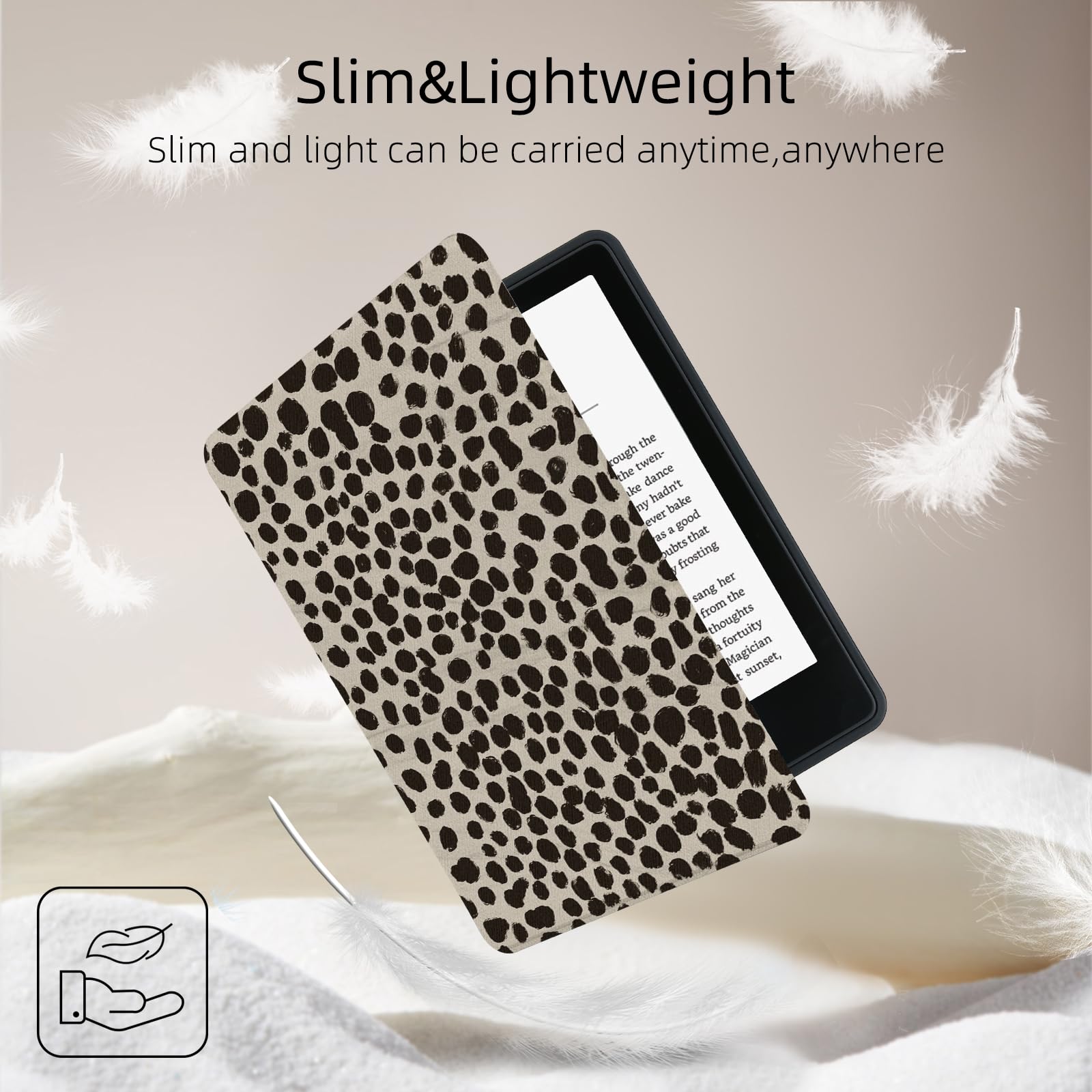 MOROCK Kindle Paperwhite 11 - Funda para Kindle (versión 2021, Modelo NO.M2L3EK), se Adapta a Amazon Kindle Paperwhite Signature Edition de 6,8 Pulgadas, Funda Ligera de Piel sintética, Estampado de
