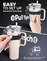 Vista 4 de eSamcore for Stanley Cup Magnetic Phone Holder for Magsafe, Foldable Water Bottle Accessories Cellphone Stand Fit for iPhone, Universal Mount for