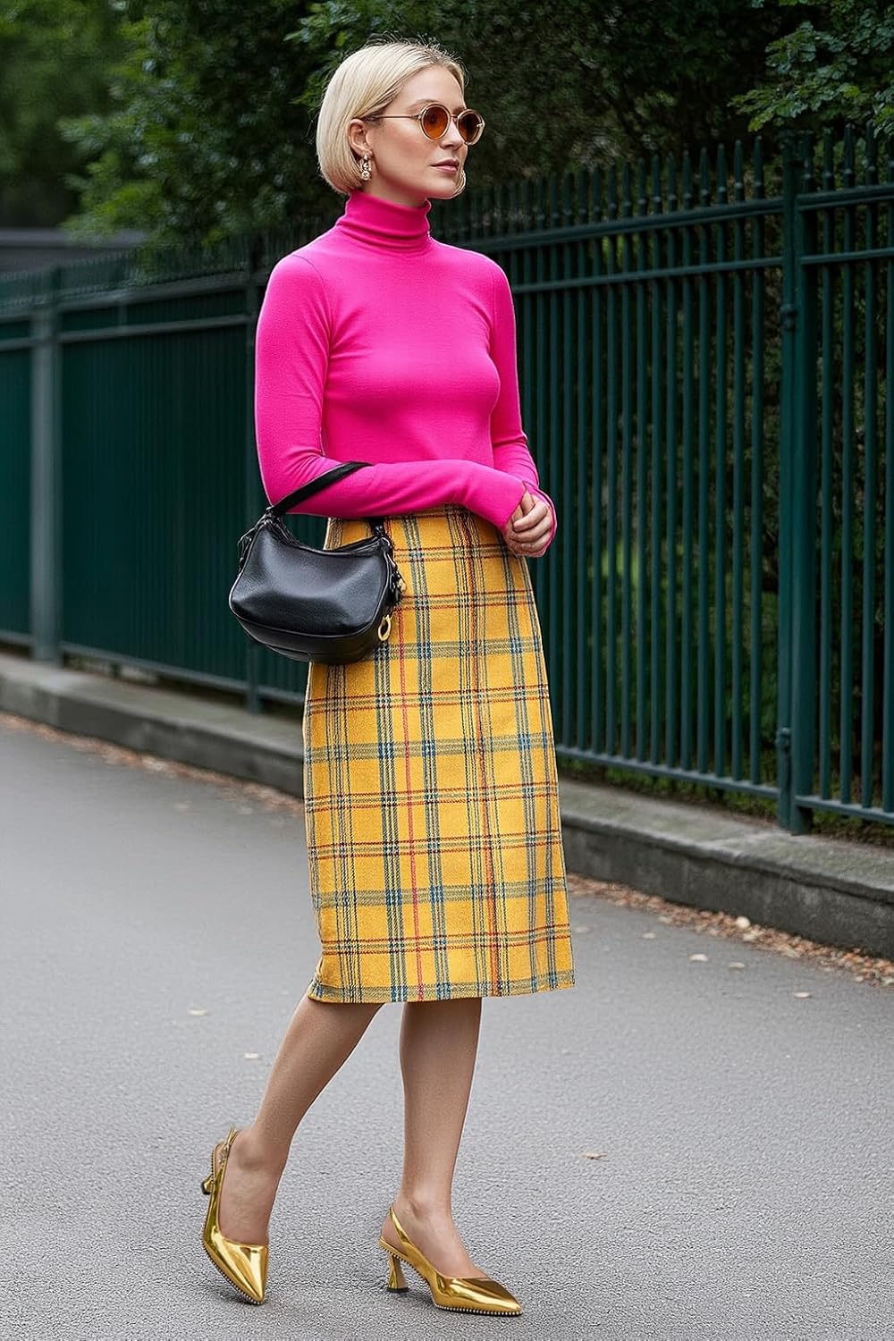 TNYNFBEB Womens Kitten Heel Pointed Toe Pumps Beaded Slingback Slip-on Buckle Prom Party Dress Basic Classic Patent Leather 2.6 Inches Heels - Image 4