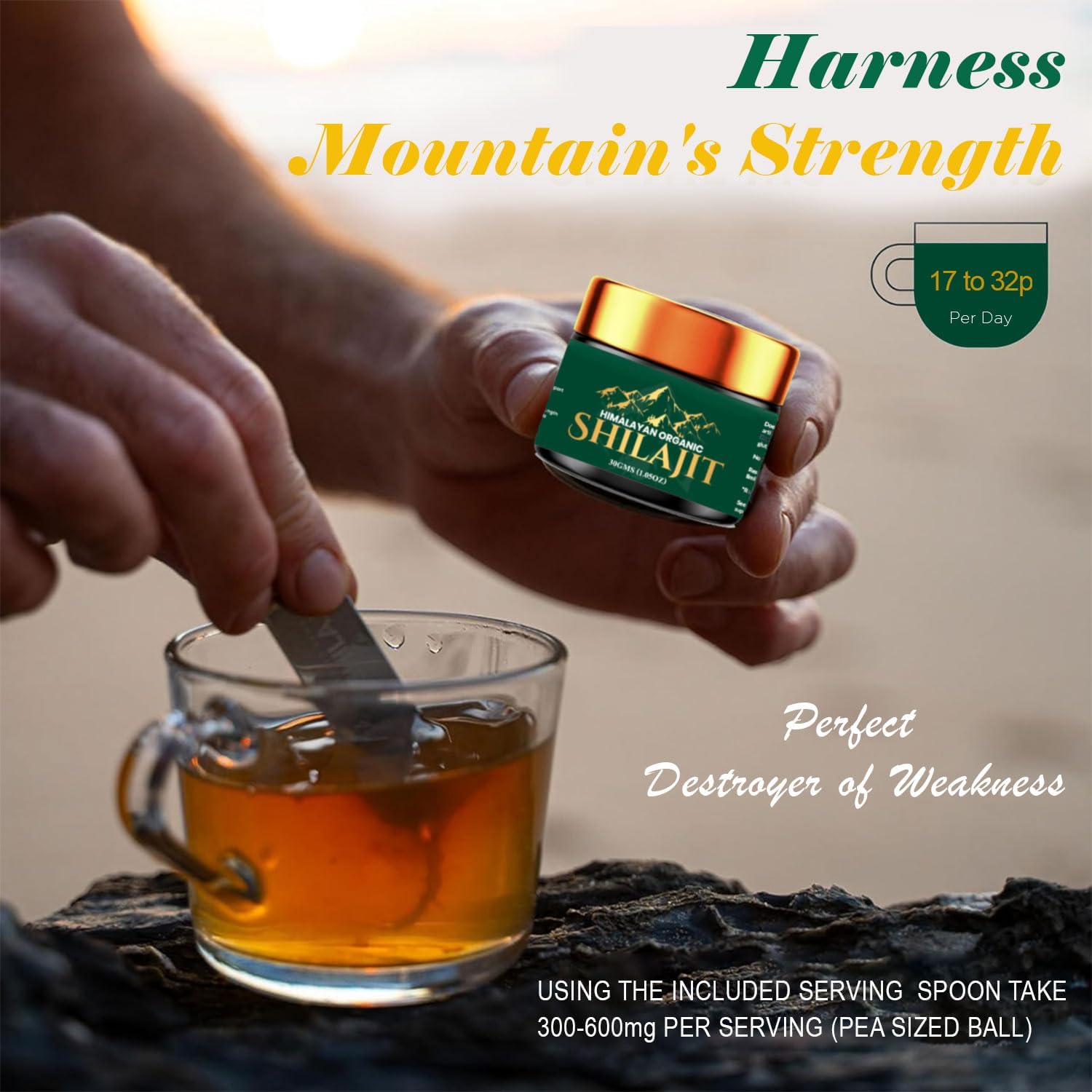 Pure Himalayan Shilajit Resin – Organic Mineral Supplement | Authentic Ayurvedic Resin, Rich in Fulvic Acid & Minerals | Natural Energy & Vitality Support (20g)