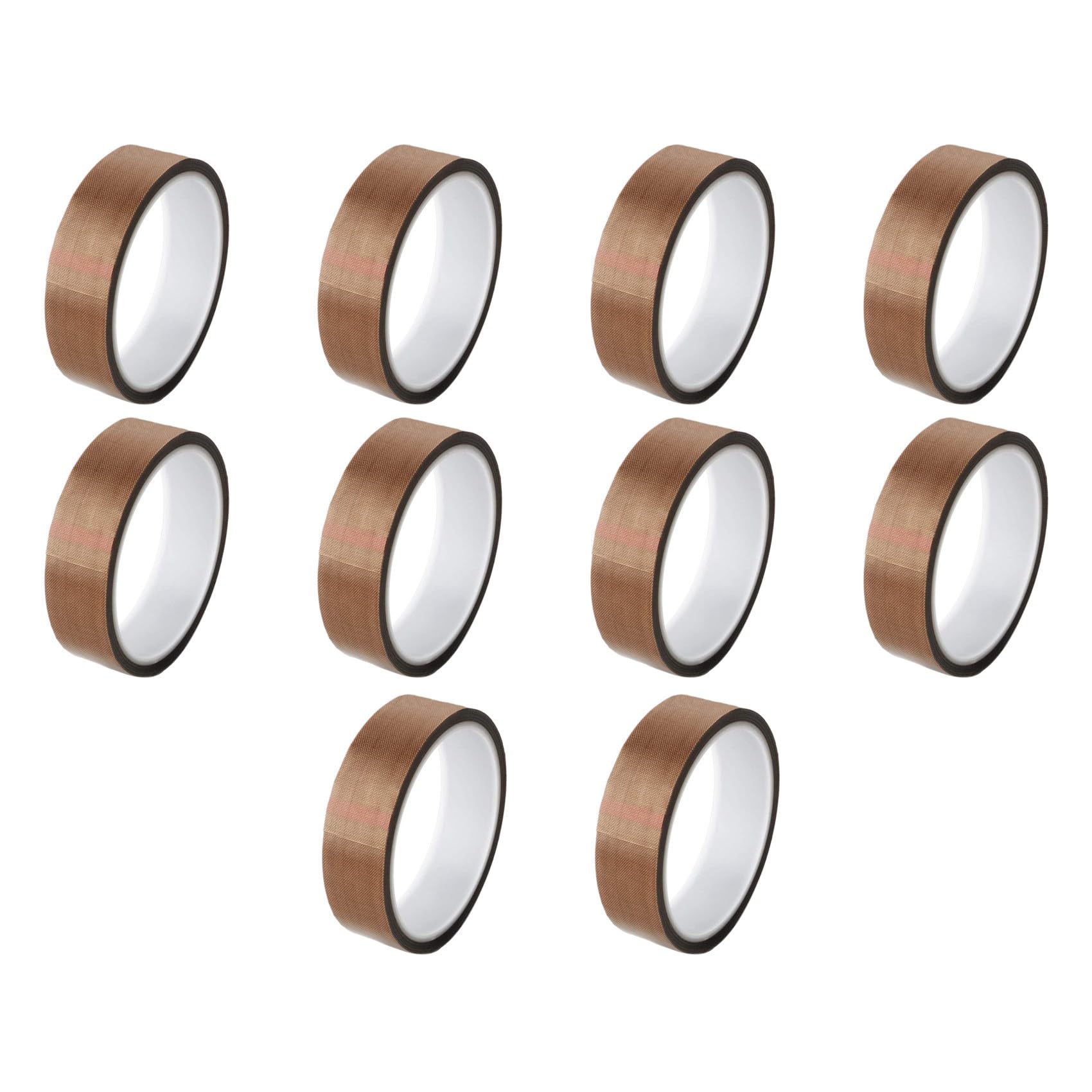 Hndhbfgrt 10X PTFE Tape/PTFE Tape for Vacuum Sealer Machine,Hand and Impulse Sealers (1 Inch X 33 Feet)