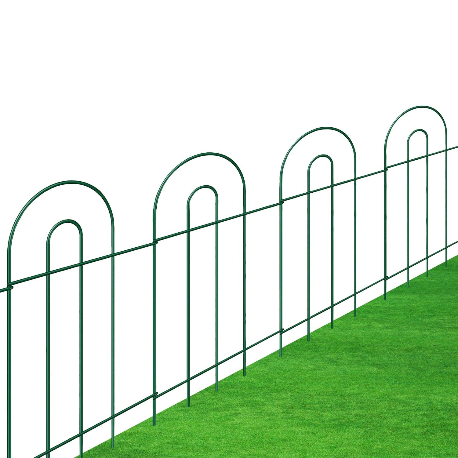MTB Supply 32 Inch x 10 Feet Green Garden Border Folding Fence