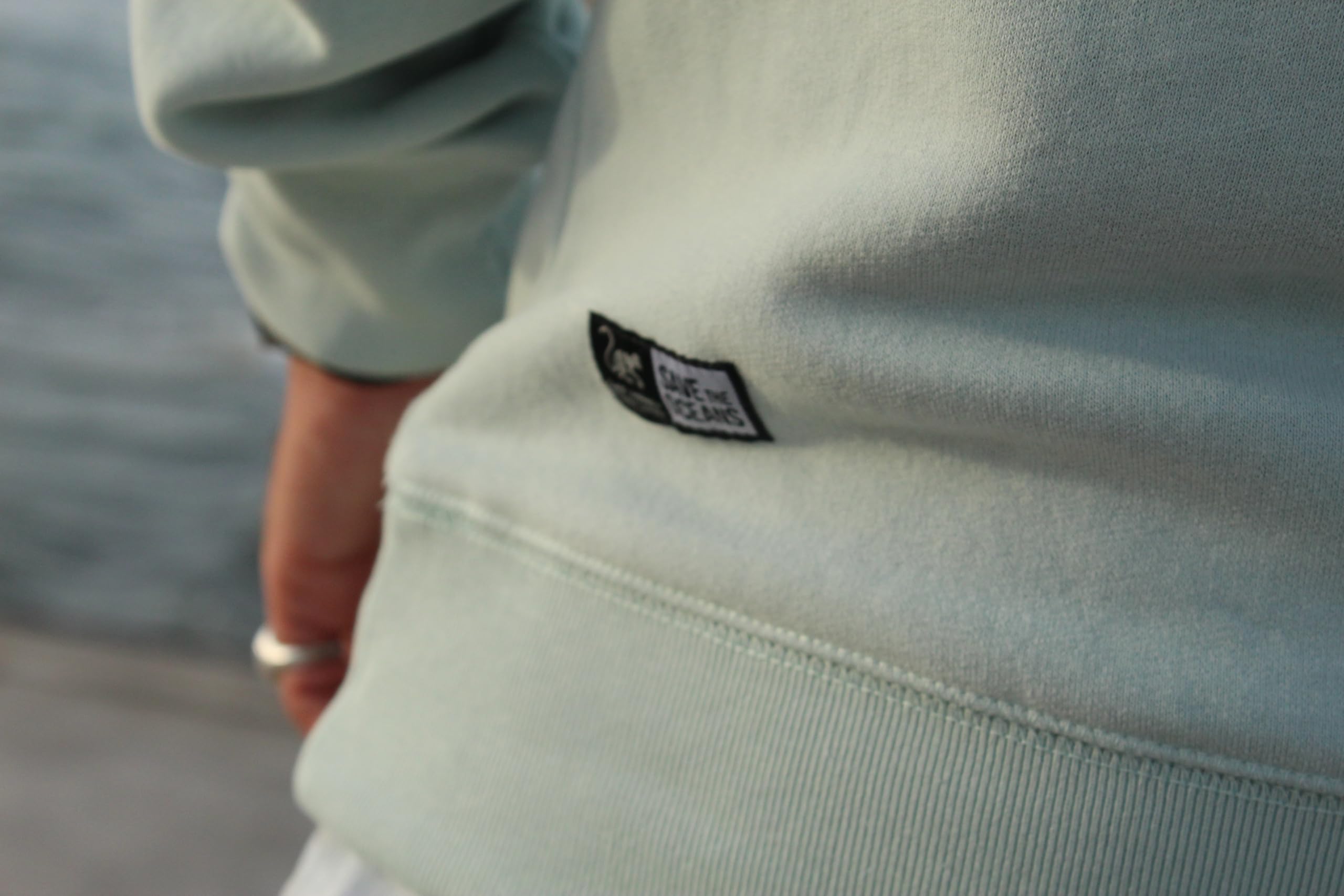 Surf Monkey Sudadera con Cuello Redondo Parches