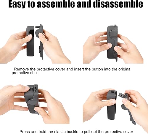 Miniatura 6 de PellKing Funda mejorada de bolsillo 3 para DJI Osmo Pocket 3 accesorios, 4 ranuras de almacenamiento de filtro CPLND, protege el bolsillo 3 lente de