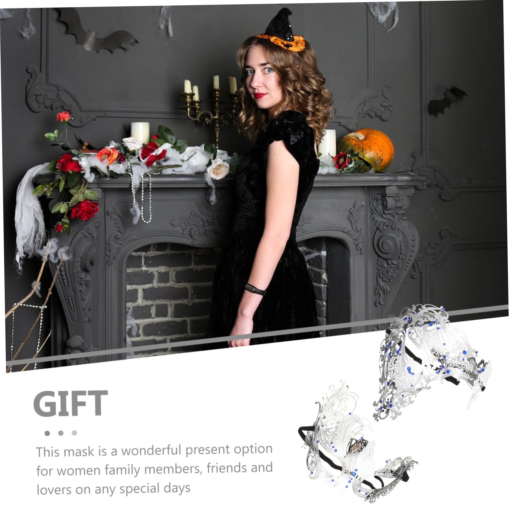 BESPORTBLE 2pezzi Maschera Decorativa Halloween Maschera Multifunzione Portatile Per Feste Per Feste