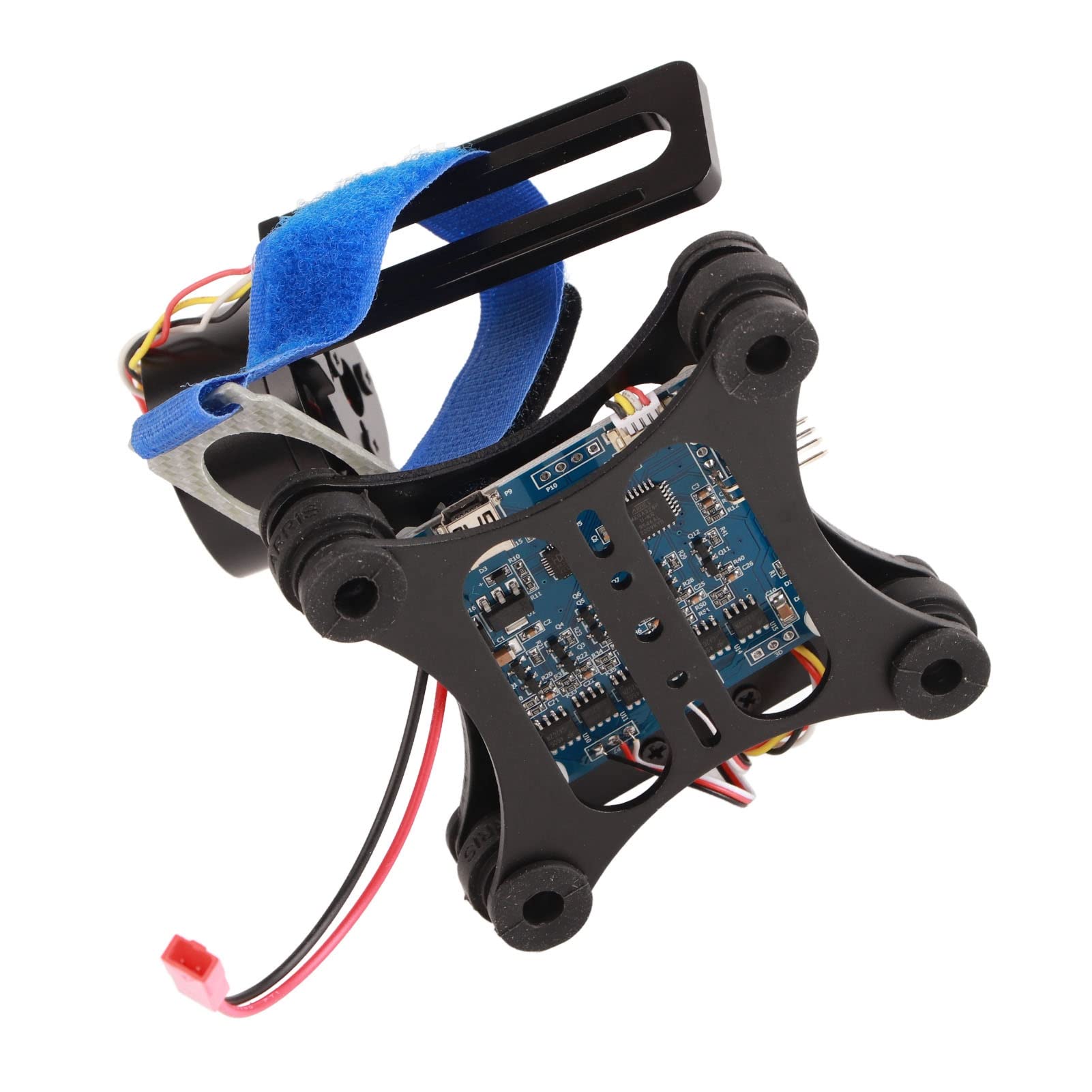 Jiawu Bezszczotkowa Płyta Gimbalowa BGC 2.2 do Części Drona z kamerą 3/3+/4, do Drona RC ze Stopu Aluminium CNC z obsługą Baterii 12V 3S, RTF Czarny (BLACK)