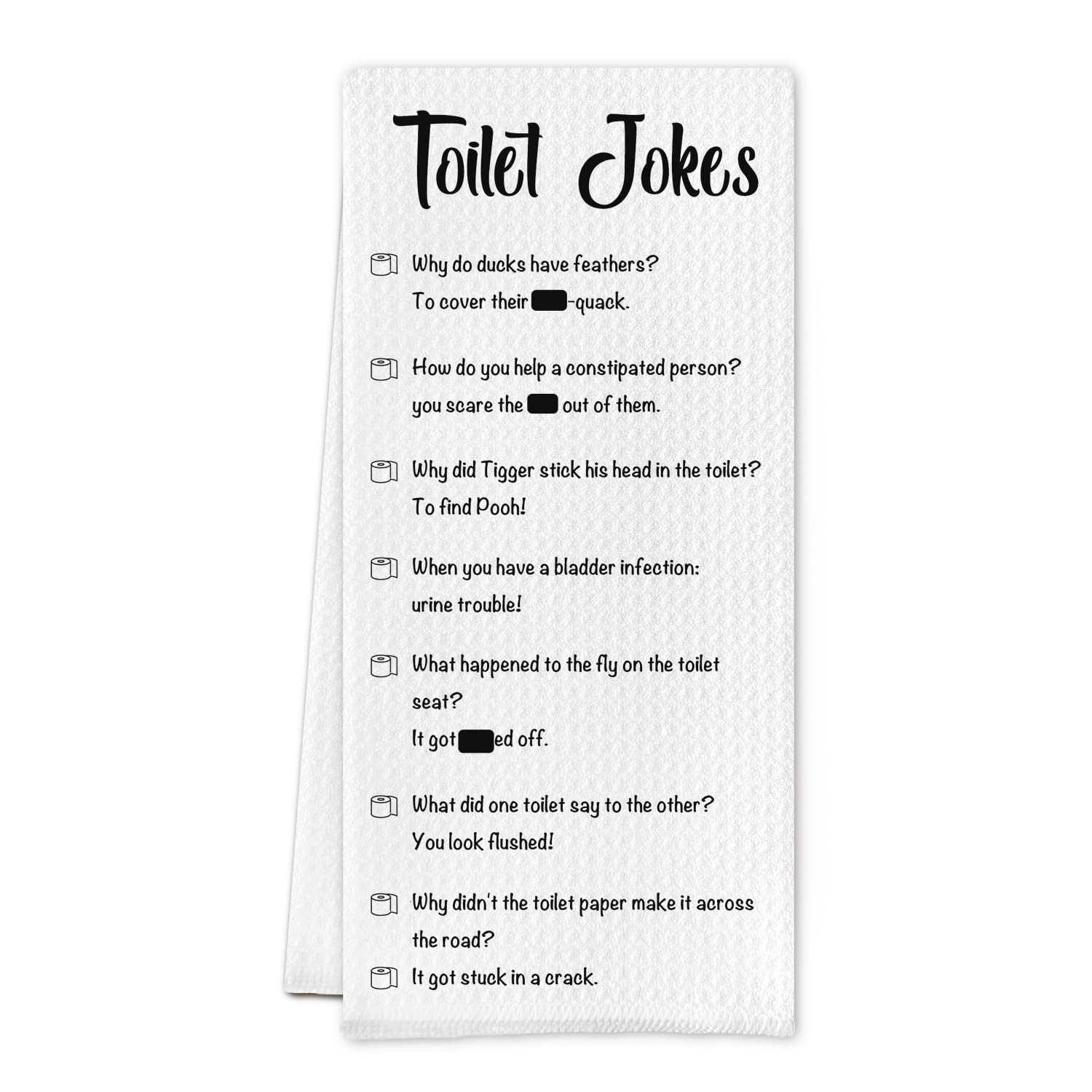 Cilrii Funny Toilet Jokes Bathroom Towels - Funny ...