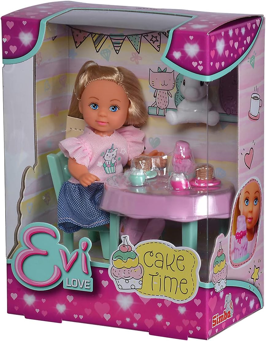 Simba - Evi Cake Time doll, with snack, plush toy and accessories (105733600)