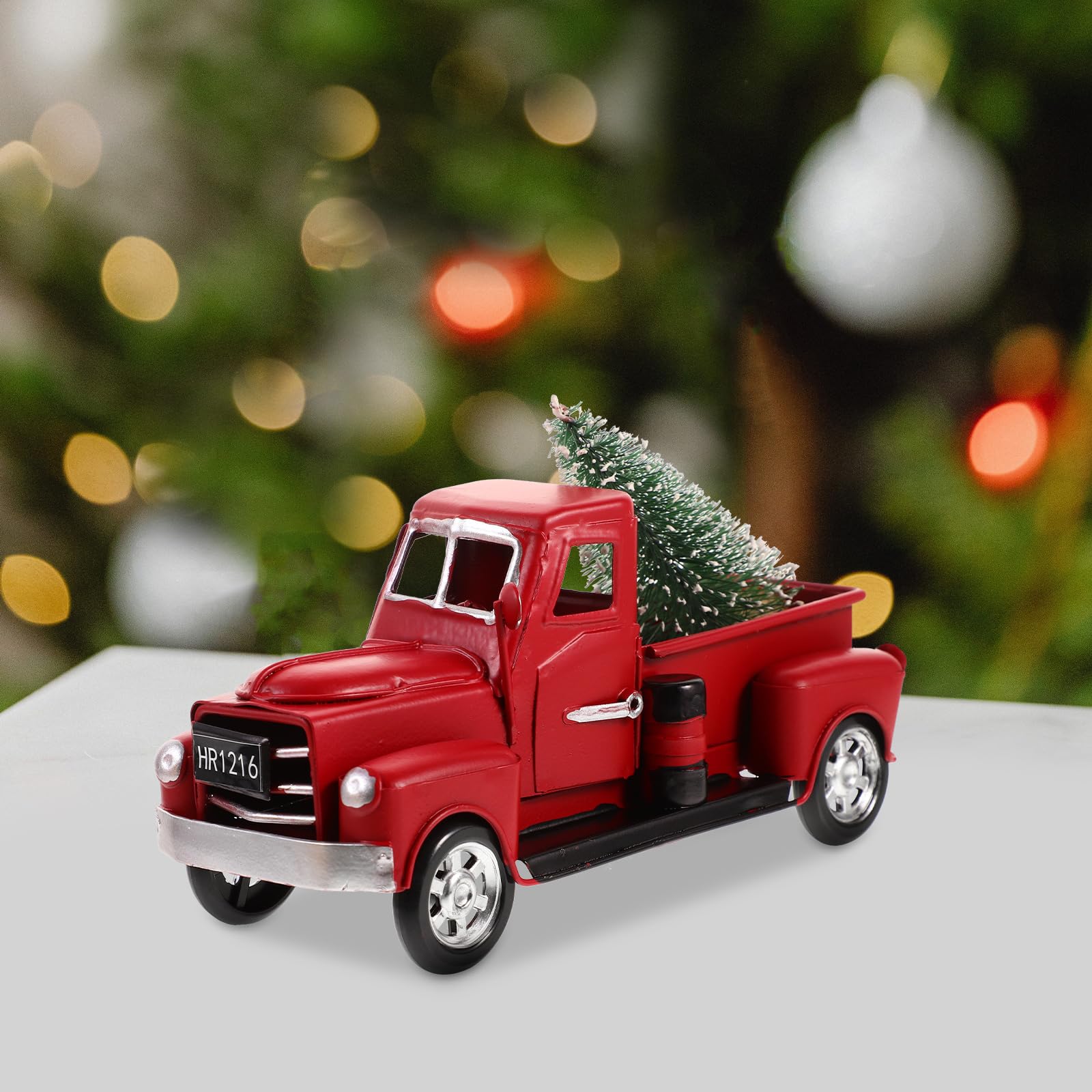 Amazon.co.jp: NUOBESTY クリスマスレッドトラックモデル ビンテージ