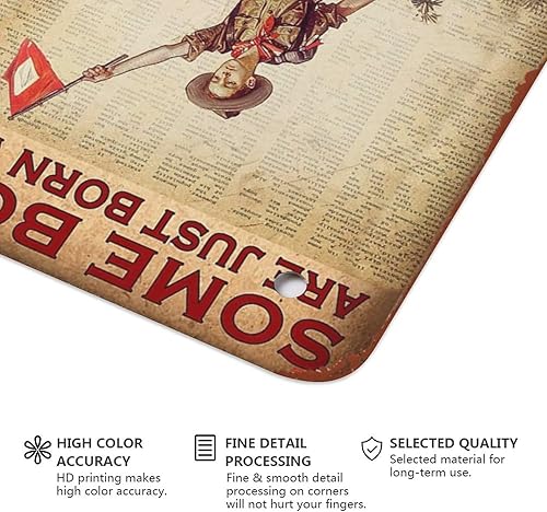 Miniatura 4 de Póster de metal con texto en inglés Some Boys are Just Born with Scout Spirit in Their Souls de aluminio para el hogar, bar, cocina, cafetería,