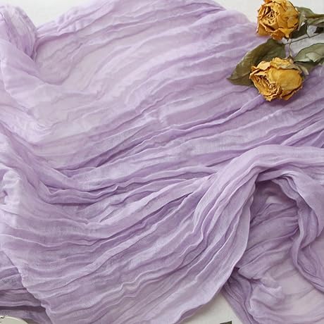 Lilac Cheesecloth Table Runner: The Perfect Springtime Decoration