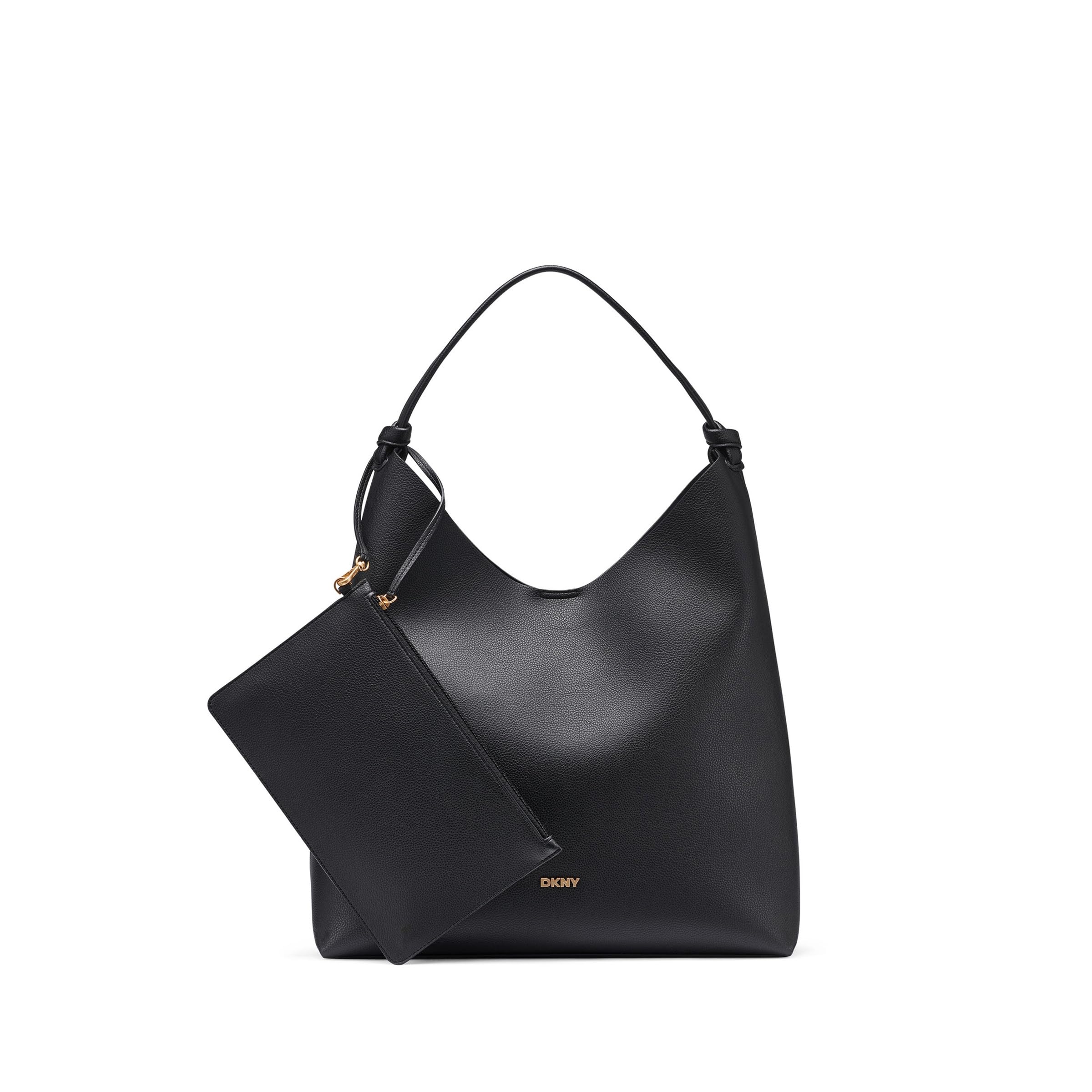 

                                                    DKNY Women's Paula Hobo Bag, Black/Gold, One Size