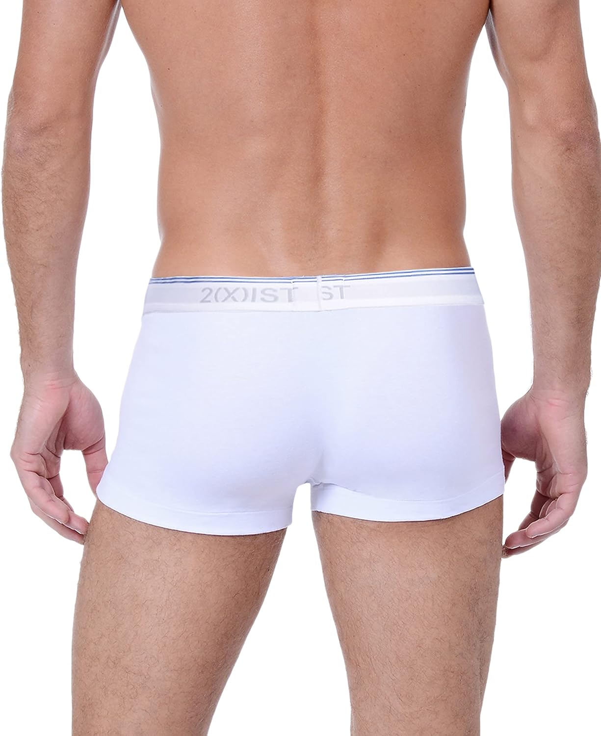 2(X) IST Men's Cotton Stretch No Show Trunk 3-pack - Image 2
