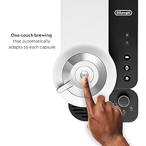 Nespresso Vertuo Lattissima Coffee & Espresso Maker by De'Longhi, Matte White and Glossy