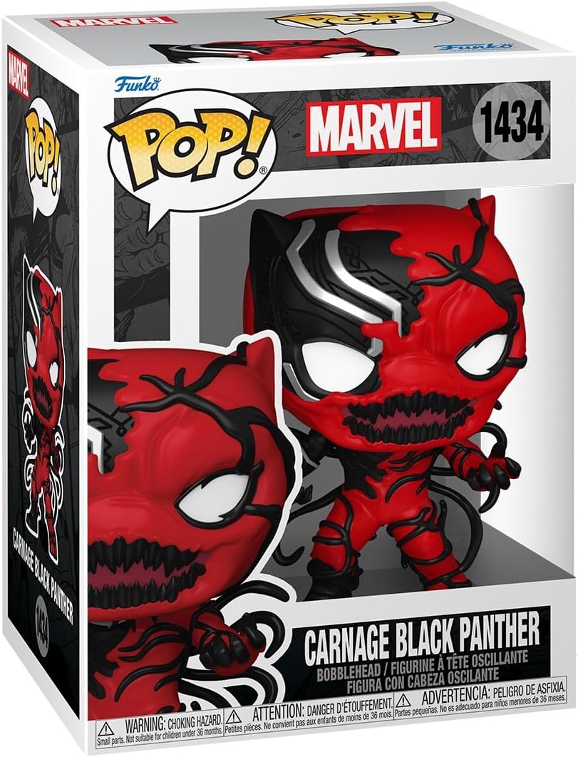 Pop! Marvel: Carnageized - Black Panther - Marvel Comics - Collectable Vinyl Figure - Gift Idea - Official Merchandise - Toys for Kids & Adults - Comic Books Fans - Model Figure for Collectors